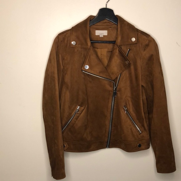 LOFT Jackets & Blazers - EUC faux suede jacket